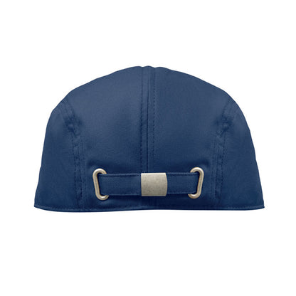 Gorra Newsboy azul vista lateral