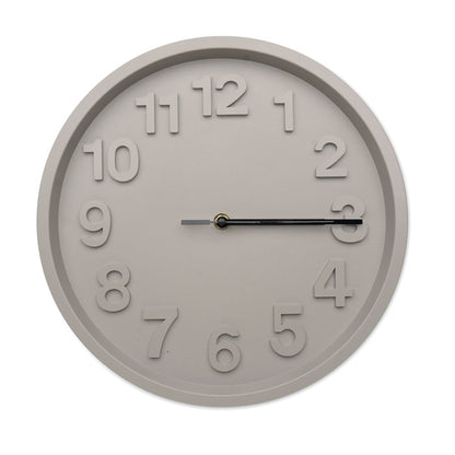 Reloj de pared verde claro en PP, vista frontal