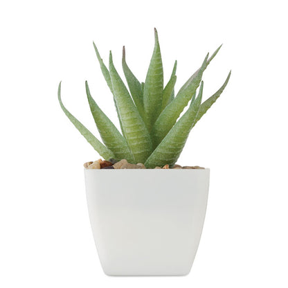 Planta artificial aloe vera vista frontal