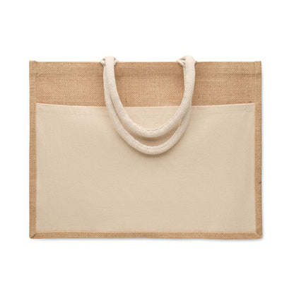 Bolsa de yute laminado vista frontal