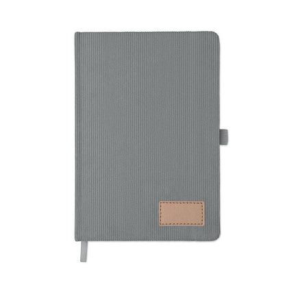Libreta A5 gris cerrada vista frontal