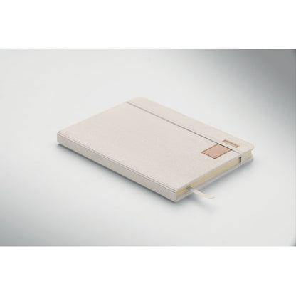 Libreta A5 beige vista frontal