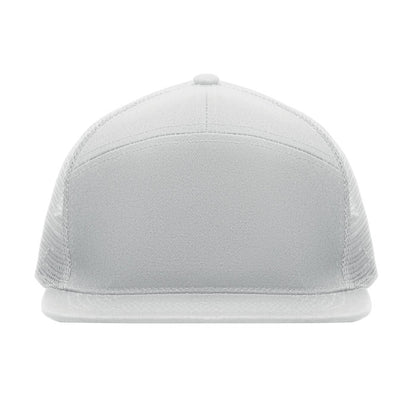 Gorra azul de visera plana vista frontal