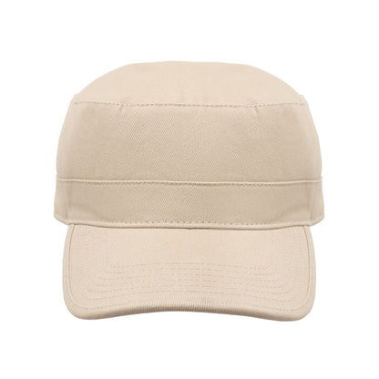 Gorra militar beige vista lateral
