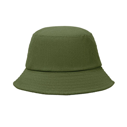 Sombrero bucket verde oliva vista frontal