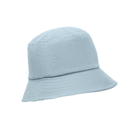 Sombrero bucket azul claro visto en perspectiva