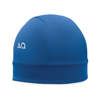 Gorro deportivo refrigerante color blanco vista frontal