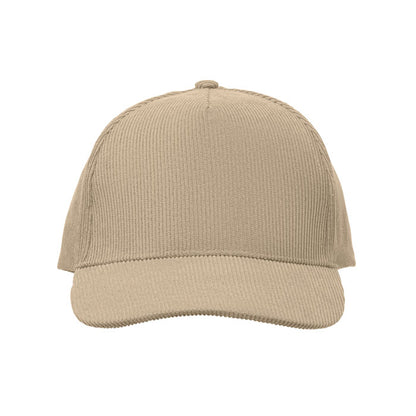 Gorra de pana beige vista trasera