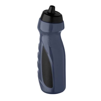 Botella deportiva azul oscuro vista frontal