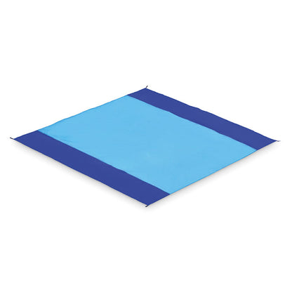 Bolsa azul de esterilla de playa cerrada