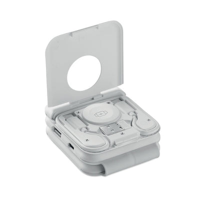 Base de carga 3 en 1 abierta con soporte para reloj