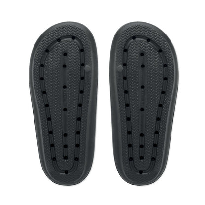 Suela antideslizante de chanclas negras de EVA