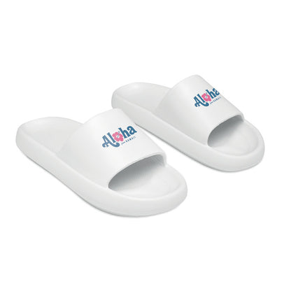 Chanclas blancas con marcaje en la pala