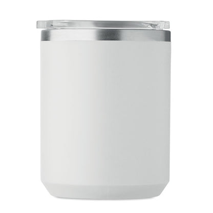 Vaso de doble pared apoyado sobre mesa