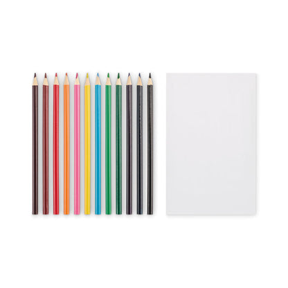 Conjunto de 12 lápices de colores de madera