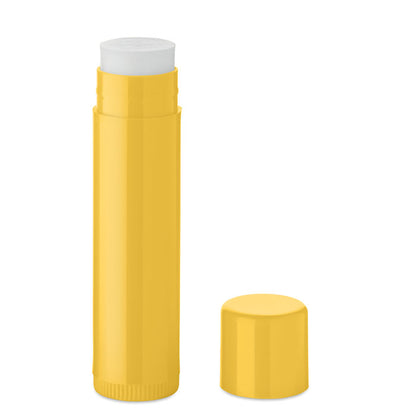 Bálsamo labial vegano amarillo abierto