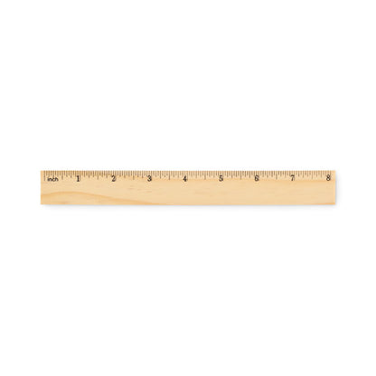Regla de madera de 20 cm vista superior