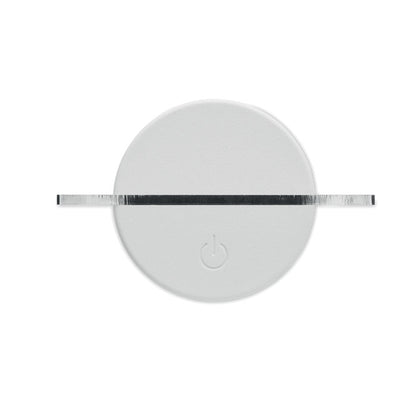 Base circular de la pizarra LED vista superior