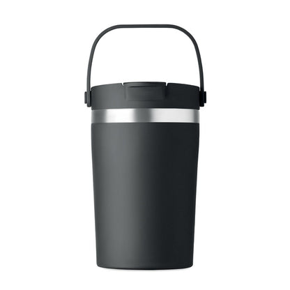 Vaso negro vista trasera