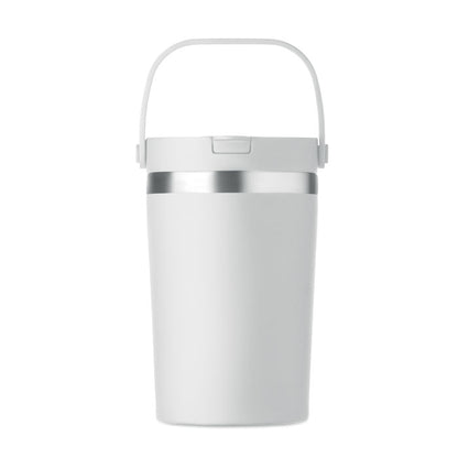 Vaso blanco vista lateral