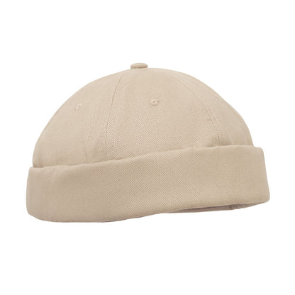 Gorra docker beige vista frontal