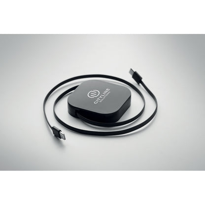 Detalle del mecanismo retráctil del cable