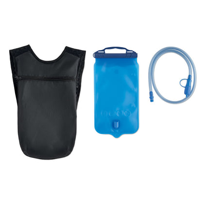 Mochila deportiva vista frontal con correas de malla