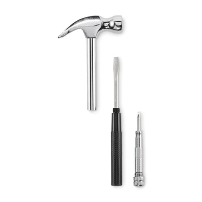 Martillo con destornilladores integrados extraídos del mango