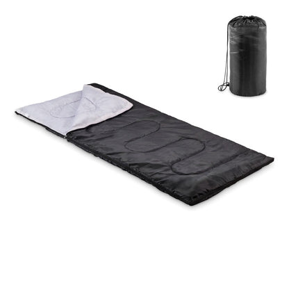Saco de dormir para exteriores extendido en color negro