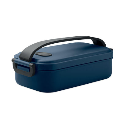 Fiambrera azul oscuro vista lateral