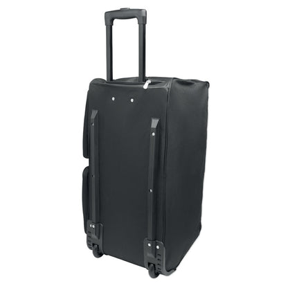 Bolsa trolley negra vista trasera en vertical