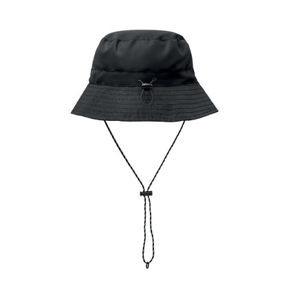 Gorro de pescador negro vista frontal