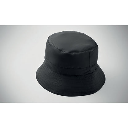 Gorro de pescador negro visto desde arriba