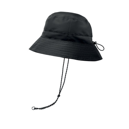 Gorro de pescador negro vista lateral