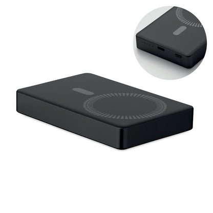 Power bank 10000 mAh de aluminio reciclado con carga inalámbrica