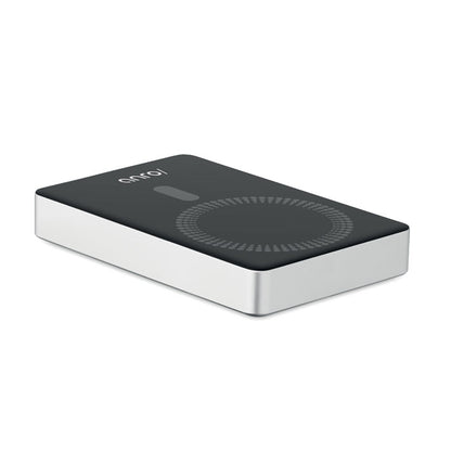 Power bank de aluminio vista frontal lisa