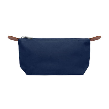 Neceser azul marino vista trasera lisa