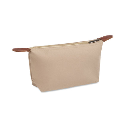 Neceser beige vista trasera lisa