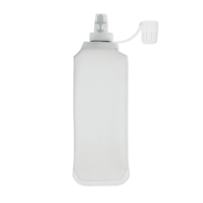 BITER - Botella de agua plegable 500ml en color blanco con válvula de mordida.