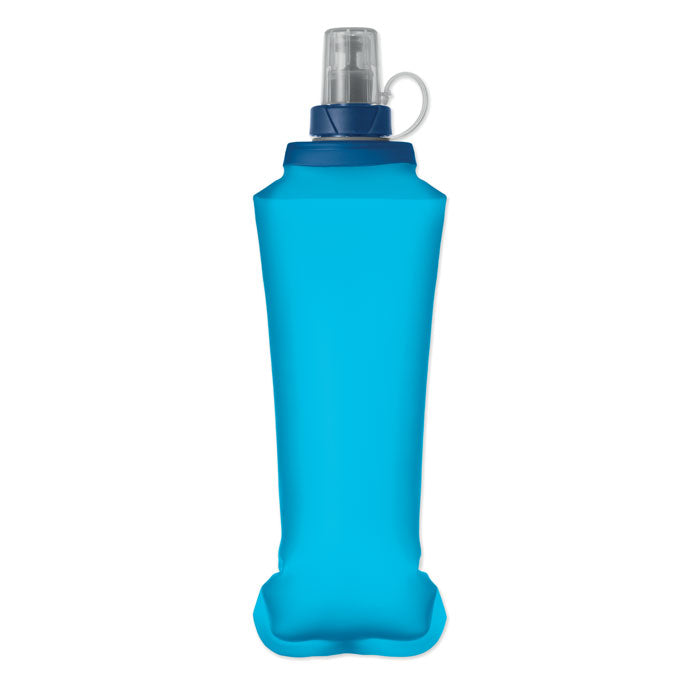 BITER - Botella de agua plegable 500ml en color azul royal, ligera y portátil, ideal para actividades al aire libre.