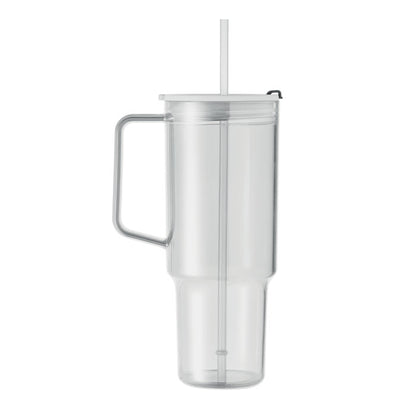 Vaso RPET transparente 1200 ml con asa, vista trasera