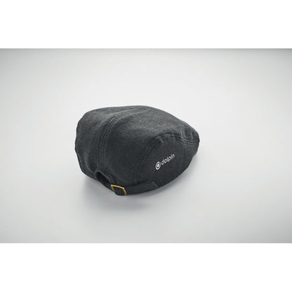 Gorra Newsboy azul marino vista frontal