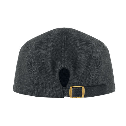 Gorra Newsboy gris vista lateral
