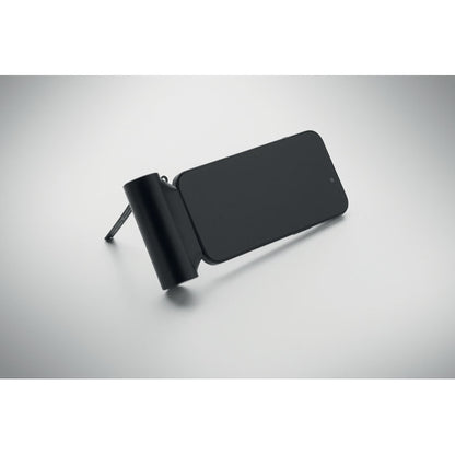 Power bank compacto con soporte para móvil plegable