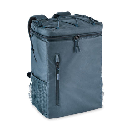 Mochila nevera azul vista trasera