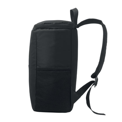 Mochila negra vista lateral derecha