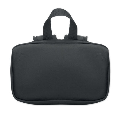 Mochila negra vista frontal cerrada