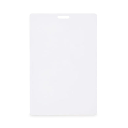 Identificador transparente para lanyard vista frontal