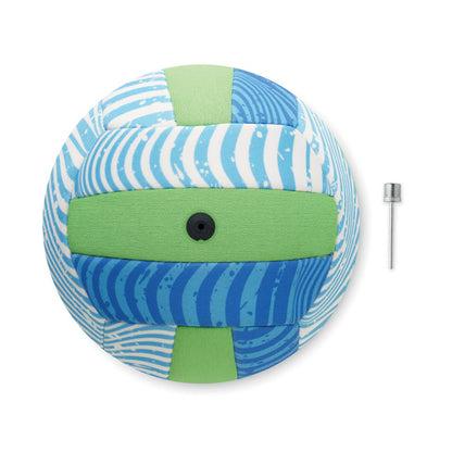 Balón de playa con válvula visible