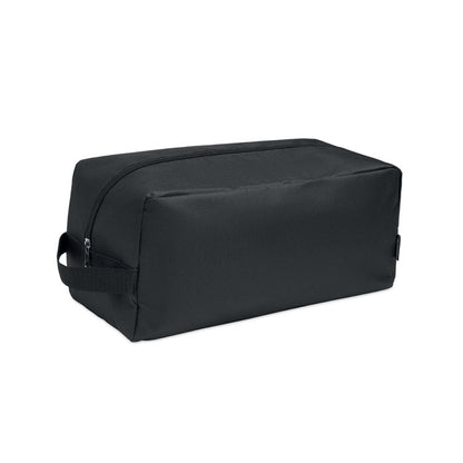 Bolsa para zapatos negra con cremallera vista frontal